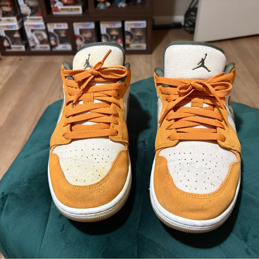 Nike Air Jordan Orange and White Sneakers - comes with original box